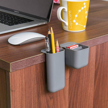 Creative Pasteable Pc Screen Stand Θήκη Επιτραπέζιου Storage Boxes Desk Pencil Organizer Αποθήκευση γραφείου Σχολικές θήκες γραφικής ύλης