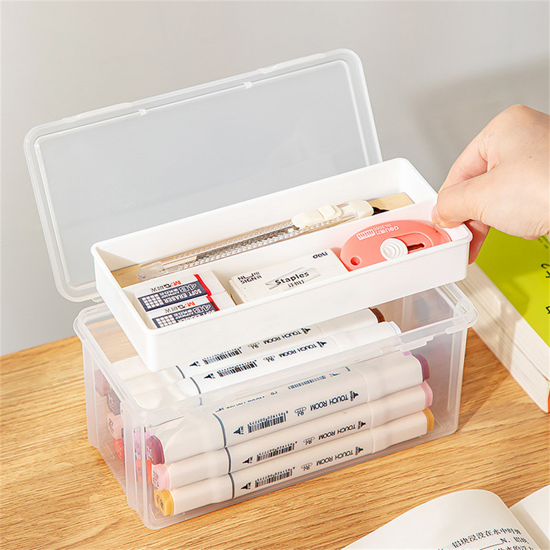 Átlátszó doboz Rajzceruzák Vázlatdoboz Vázlatkészítő készlet Pro Art Sketch Kellékek Faszén Gyúrt radír hosszabbító tolltartó