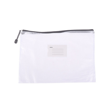 Πλαστική τσάντα με φερμουάρ 1 τεμ. Α4 Τσάντα με φερμουάρ Διχτυωτό φινίρισμα Τσάντα με διχτυωτό φερμουάρ για σχολικό γραφείο Οικογενειακή τσάντα αποθήκευσης ταξιδιού