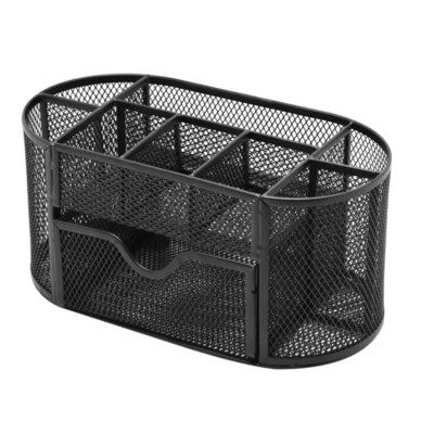 9 Odlagalište Višenamjenski stolni organizator Mrežasti metalni držač za olovke Spremnik za pisaći pribor Blagajna Školski pribor Pribor