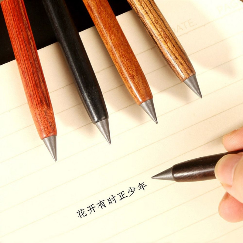 Fából készült örök ceruza rajz vázlat ceruza törölhető végtelen ceruza korlátlan írás, nem könnyű összetörni a tanulói írószereket