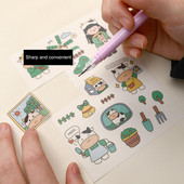 2Pcs/Set Craft Cutter Čvrsta glatka traka za pakiranje bez rubova Umjetnički rezač papira Školski pribor Rezač Olovka Olovka za rezanje papira