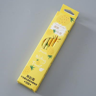 12 τεμ/κουτί Φρέσκα φρούτα μυθιστόρημα μολύβια καρπούζι φράουλα Γόμα μολυβιών Χαριτωμένα χαρτικά Παιδικά μολύβια Δώρο