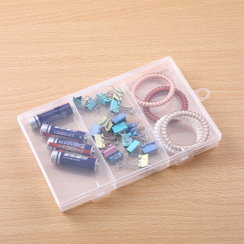 Пластмасови кутии за бижута Прозрачна кутия за инструменти Организатор за занаяти Съхранение Мъниста Гривна Кутии за бижута Правоъгълна кутия за опаковане
