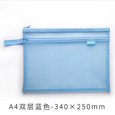 Прозрачни папки с файлове Найлонова мрежеста чанта за съхранение Удобен цип Ученически тест Органайзер за канцеларски материали Ученически пособия