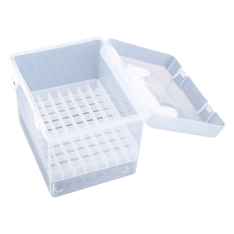 80 υποδοχές μαρκαδόρου Clear Plastic Carrying for Case Handheld Storage B