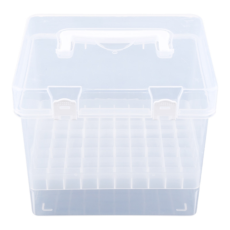 80 υποδοχές μαρκαδόρου Clear Plastic Carrying for Case Handheld Storage B