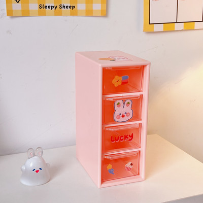 MINKYS New Arrival 4 fiókos asztali rendszerező asztali klipek kis írószerek tárolódoboz Iskolai írószer kiegészítők
