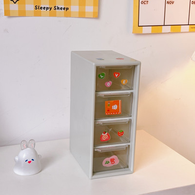 MINKYS New Arrival 4 fiókos asztali rendszerező asztali klipek kis írószerek tárolódoboz Iskolai írószer kiegészítők