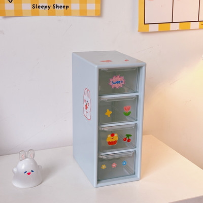 MINKYS New Arrival 4 fiókos asztali rendszerező asztali klipek kis írószerek tárolódoboz Iskolai írószer kiegészítők