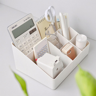 Creative Desktop Storage Box Πλαστική θήκη αποθήκευσης καλλυντικών Οργανωτής γραφείου Ins Φοιτητική θήκη για στυλό Κουτιά οργάνωσης χαρτικών