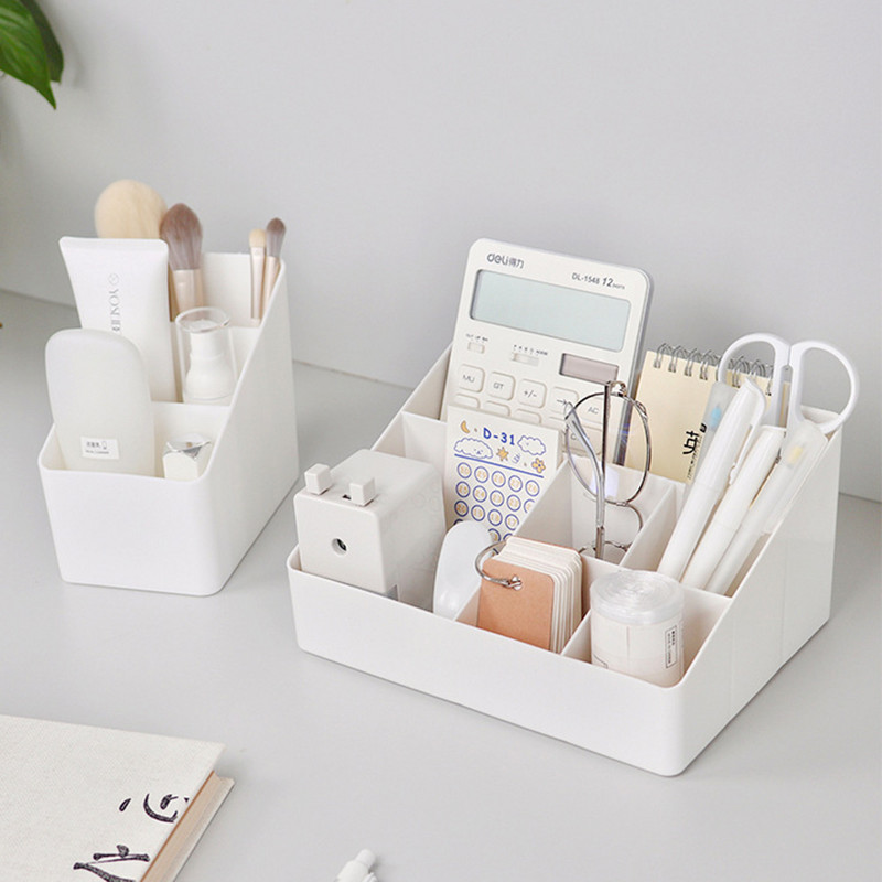 Creative Desktop Storage Box Πλαστική θήκη αποθήκευσης καλλυντικών Οργανωτής γραφείου Ins Φοιτητική θήκη για στυλό Κουτιά οργάνωσης χαρτικών