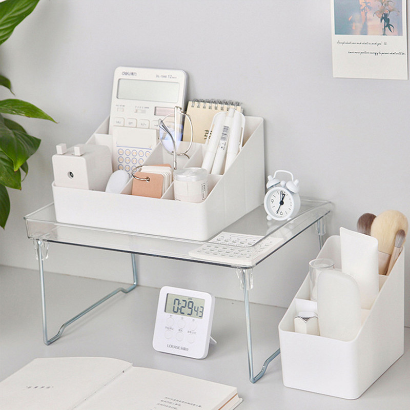 Creative Desktop Storage Box Πλαστική θήκη αποθήκευσης καλλυντικών Οργανωτής γραφείου Ins Φοιτητική θήκη για στυλό Κουτιά οργάνωσης χαρτικών