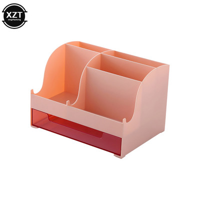 Stolni organizator u 4 boje, veliki kapacitet, stolni dodaci, držač za olovke s ladicom, kutija za pohranu olovki, školski uredski materijal Novo