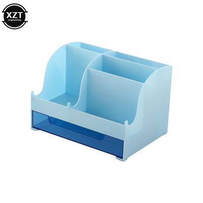 Stolni organizator u 4 boje, veliki kapacitet, stolni dodaci, držač za olovke s ladicom, kutija za pohranu olovki, školski uredski materijal Novo