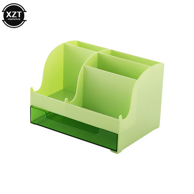 Stolni organizator u 4 boje, veliki kapacitet, stolni dodaci, držač za olovke s ladicom, kutija za pohranu olovki, školski uredski materijal Novo