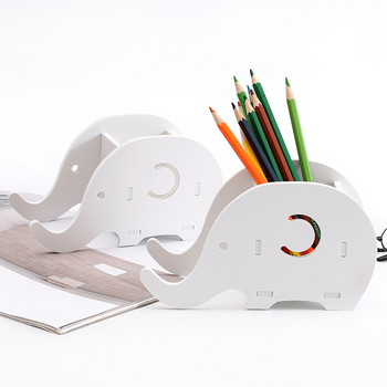 Creative Elephant Whale Pencil Pencil Pot Holder Контейнер за съхранение на четка Органайзер за бюро Канцеларски материали Държач за писалка Офис консумативи