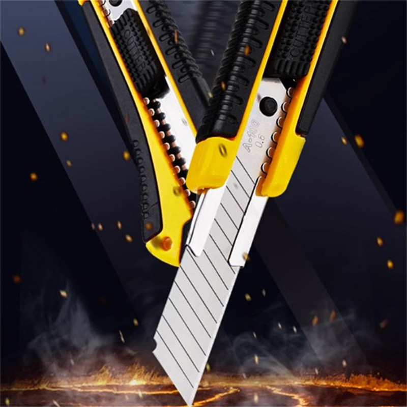 Nagy művészi kés nagy penge nehéz rozsdamentes acél vastagított többcélú tapéta kés szerszámkés írószer vágási kellékek