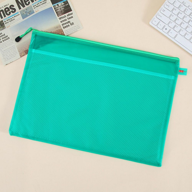 Popieriaus laikiklis skaidrus dokumentų maišelis užtrauktukas didelės talpos PVC pieštukų maišelis duomenų saugykla A4 failų maišelis Studentas