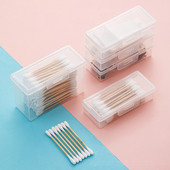 Hordozható utazási orvosság doboz pamut tampon tartó tok Detal Floss ékszer rendszerező tartály porálló ékszer kiegészítő doboz