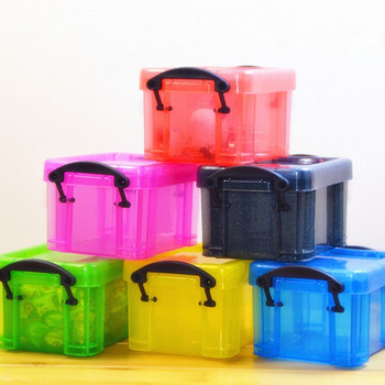 Candy Color Buckle Storage Box Desktop Sundries Organizer Cute Mini Jewelry Organizer Box Hair Clips Container