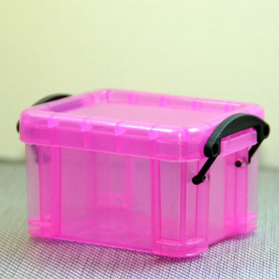 Cutie de depozitare cu cataramă de culoare bomboană, organizator de articole diverse, mini drăguț, cutie organizatoare de bijuterii, container pentru agrafe de păr