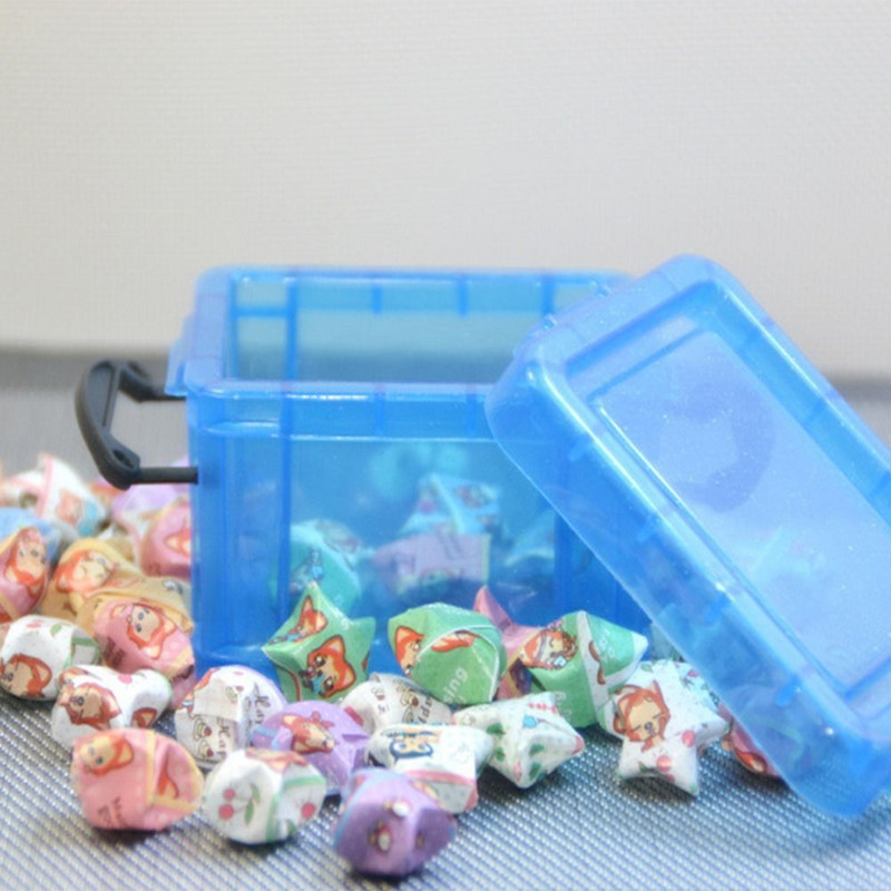 Cutie de depozitare cu cataramă de culoare bomboană, organizator de articole diverse, mini drăguț, cutie organizatoare de bijuterii, container pentru agrafe de păr