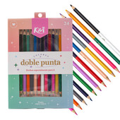 24 színű háromszögű, kétfejű ceruza professzionális rajzoláshoz és pasztell művészet prémium művészeti kellékeihez