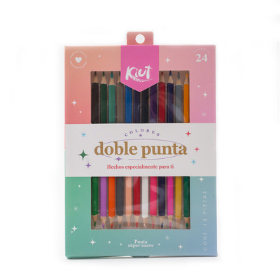 24 színű háromszögű, kétfejű ceruza professzionális rajzoláshoz és pasztell művészet prémium művészeti kellékeihez