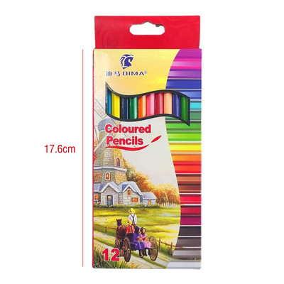 12db/készlet 3B Prémium Olaj Színes Ceruzák Professzionális Olajfestő Ceruza Rajz Ceruzakészlet Iskolai Művészeti Kellékekhez