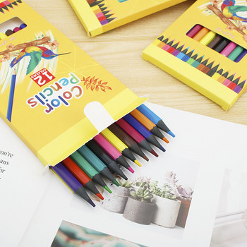 12τμχ Ξύλινα χρωματιστά μολύβια Επαγγελματικά Σετ μολυβιών λαδιού Ακουαρέλα Σχέδιο Σκίτσο χρωματιστά μολύβια Ζωγραφική Είδη ζωγραφικής