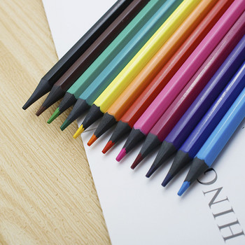 12 бр. Дървени цветни моливи Професионален комплект маслени цветни моливи, акварелни рисунки, скициране, цветни моливи, рисуване, художествени принадлежности