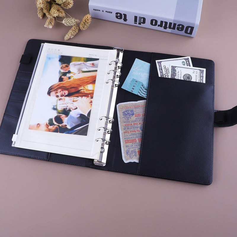 A5 Binder PU Δερμάτινο κάλυμμα 6-ring Notebook Binder for A5 Filler Paper, Refillable A5 Personal Planner Binder with Magnetic
