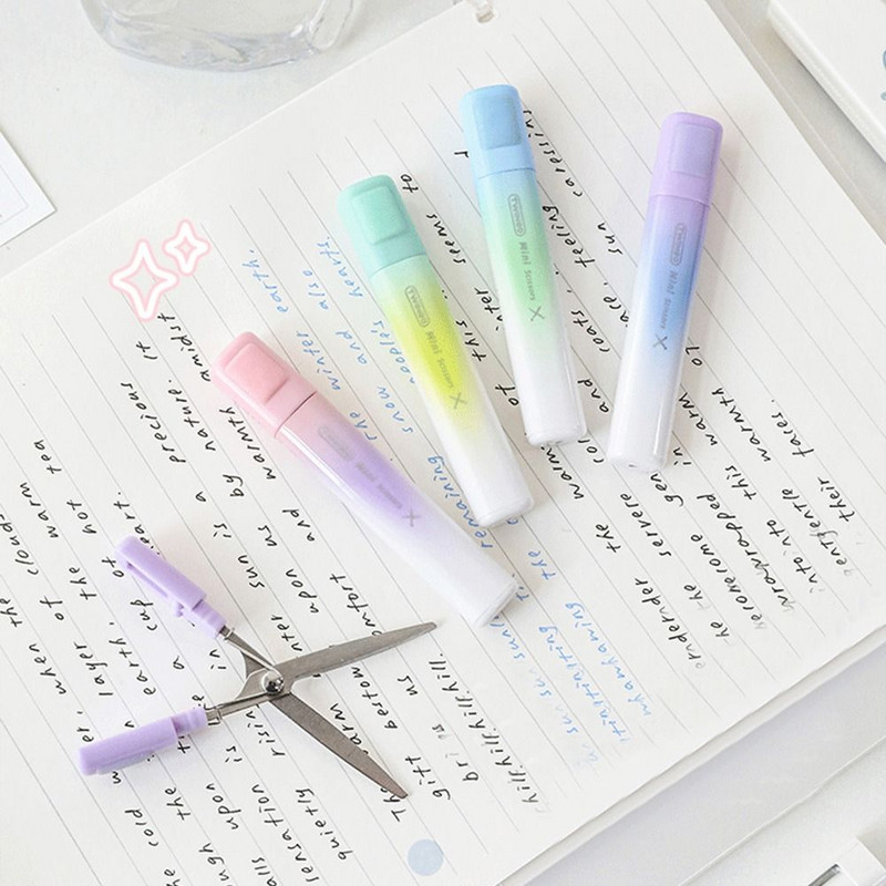 Преносими ножици за офис студенти Мини ножици от неръждаема стомана Детски сгъваеми ножици Декорация