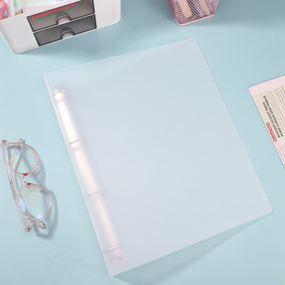 Perforuotas aplankas 4 skylių D formos segtuvas permatomas apvalkalas PP aplankas A4 greito žvejybos aplanko laikymo biuro reikmenys studentams