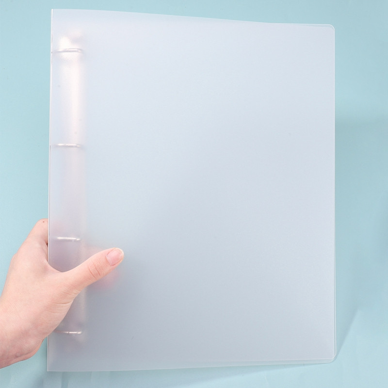 Perforuotas aplankas 4 skylių D formos segtuvas permatomas apvalkalas PP aplankas A4 greito žvejybos aplanko laikymo biuro reikmenys studentams