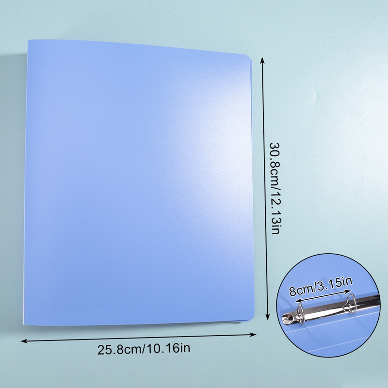 Perforuotas aplankas 4 skylių D formos segtuvas permatomas apvalkalas PP aplankas A4 greito žvejybos aplanko laikymo biuro reikmenys studentams