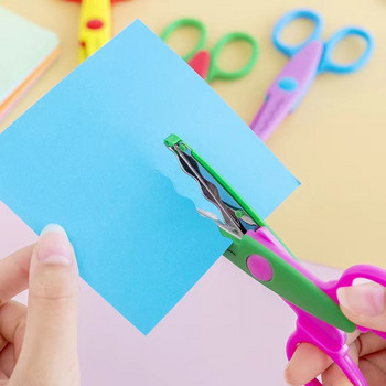 Ψαλίδι με κυματιστά μοτίβα Δημιουργική παιδική χειροτεχνία κόφτες από χαρτί Κάρτα φωτογραφία Χειροποίητα Εργαλεία DIY Χαρτικά Σχολικά προμήθειες γραφείου Δώρο
