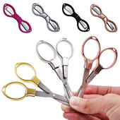 Pārnēsājamas saliekamās šķēres nerūsējošā tērauda makšķerēšanas auklas griezējs rokas instruments šūšanas šķēres rokdarbu šķēres kancelejas preces šķēres