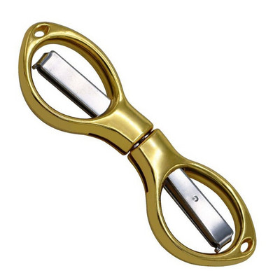 Pārnēsājamas saliekamās šķēres nerūsējošā tērauda makšķerēšanas auklas griezējs rokas instruments šūšanas šķēres rokdarbu šķēres kancelejas preces šķēres