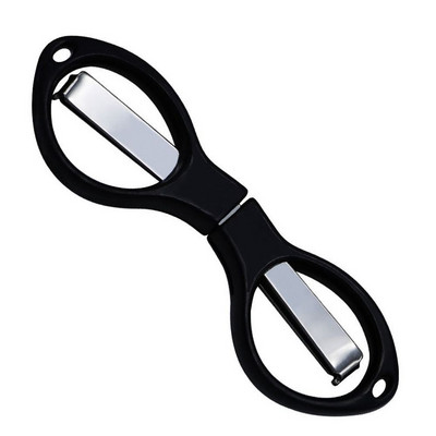 Pārnēsājamas saliekamās šķēres nerūsējošā tērauda makšķerēšanas auklas griezējs rokas instruments šūšanas šķēres rokdarbu šķēres kancelejas preces šķēres