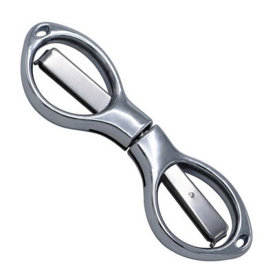 Pārnēsājamas saliekamās šķēres nerūsējošā tērauda makšķerēšanas auklas griezējs rokas instruments šūšanas šķēres rokdarbu šķēres kancelejas preces šķēres