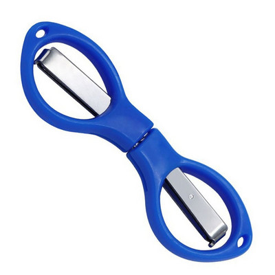 Pārnēsājamas saliekamās šķēres nerūsējošā tērauda makšķerēšanas auklas griezējs rokas instruments šūšanas šķēres rokdarbu šķēres kancelejas preces šķēres