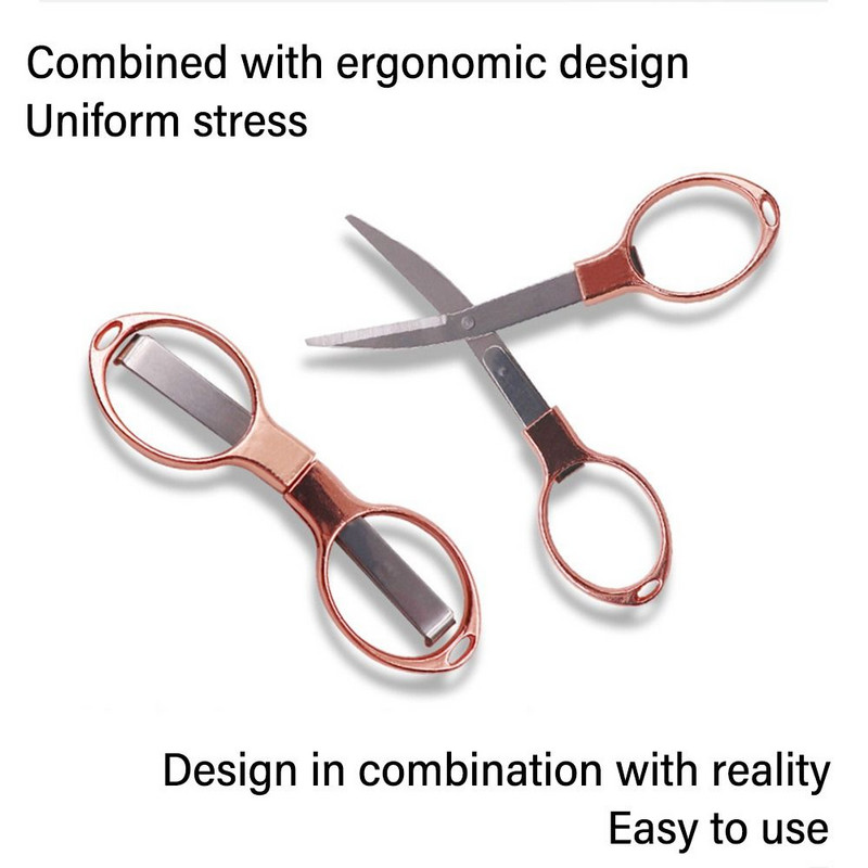 Pārnēsājamas saliekamās šķēres nerūsējošā tērauda makšķerēšanas auklas griezējs rokas instruments šūšanas šķēres rokdarbu šķēres kancelejas preces šķēres
