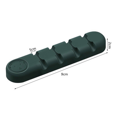 1 részes Kawaii kábelrendezők tartókapcsok asztali fali kábelrendezőhöz Vezetékkezelő iroda otthoni USB adatkábel-tekercselő