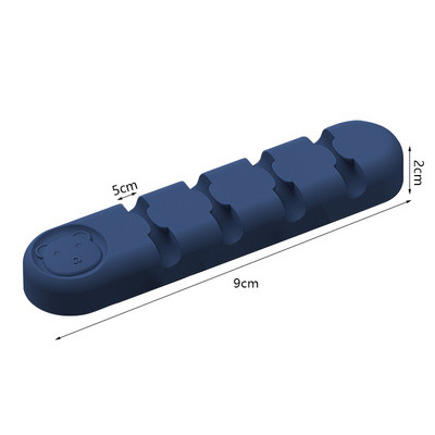 1 részes Kawaii kábelrendezők tartókapcsok asztali fali kábelrendezőhöz Vezetékkezelő iroda otthoni USB adatkábel-tekercselő