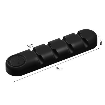 1 részes Kawaii kábelrendezők tartókapcsok asztali fali kábelrendezőhöz Vezetékkezelő iroda otthoni USB adatkábel-tekercselő