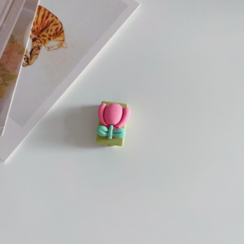 1 τμχ Καλώδιο προστασίας καλωδίου Cute Cartoon 3D Floral Cable Data Προστατευτικό μανίκι Αντι-σπάσιμο Καλώδιο ακουστικών για Huawei Xiaomi