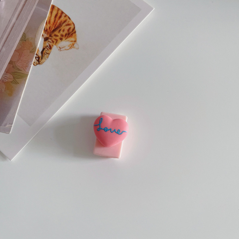 1db Kábelvédő Aranyos Rajzfilm 3D Virágos Adatkábel Védőhüvely Törésgátló Fejhallgató Kábel Huawei Xiaomihoz