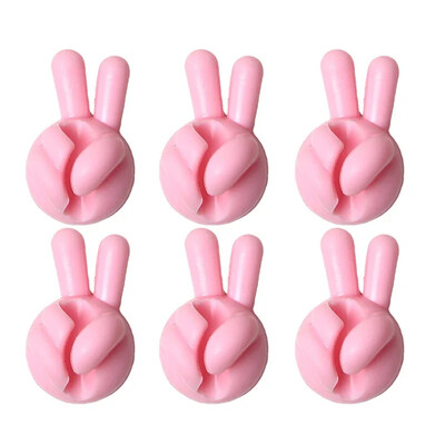 Ujj alakú kábelrögzítő tartó Aranyos töltőkábel kezelő otthoni irodai autós íróasztal Rendezett öntapadó kábeltekercselő rendszer